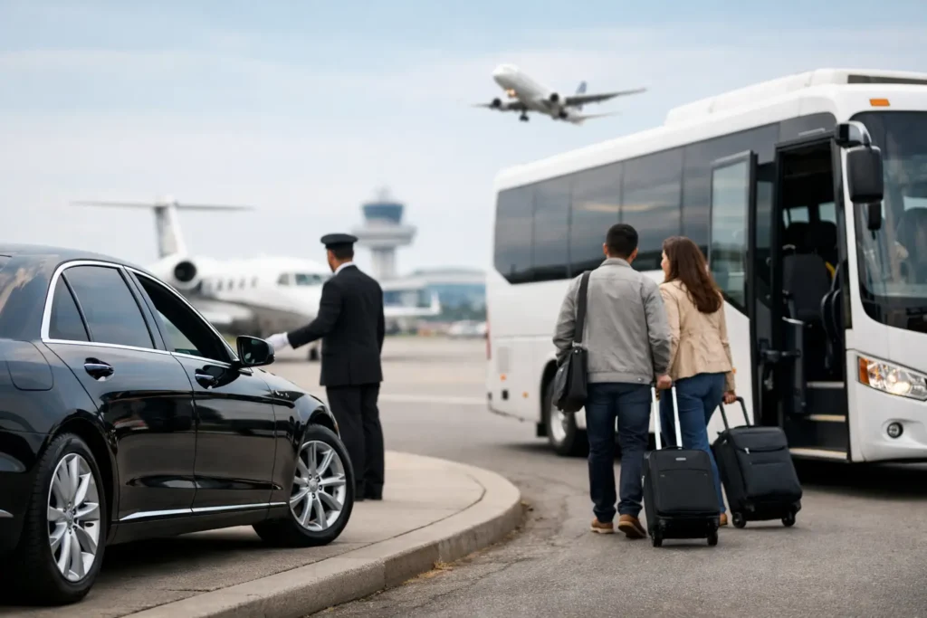 Limo Service vs Shuttle for Airport Travel