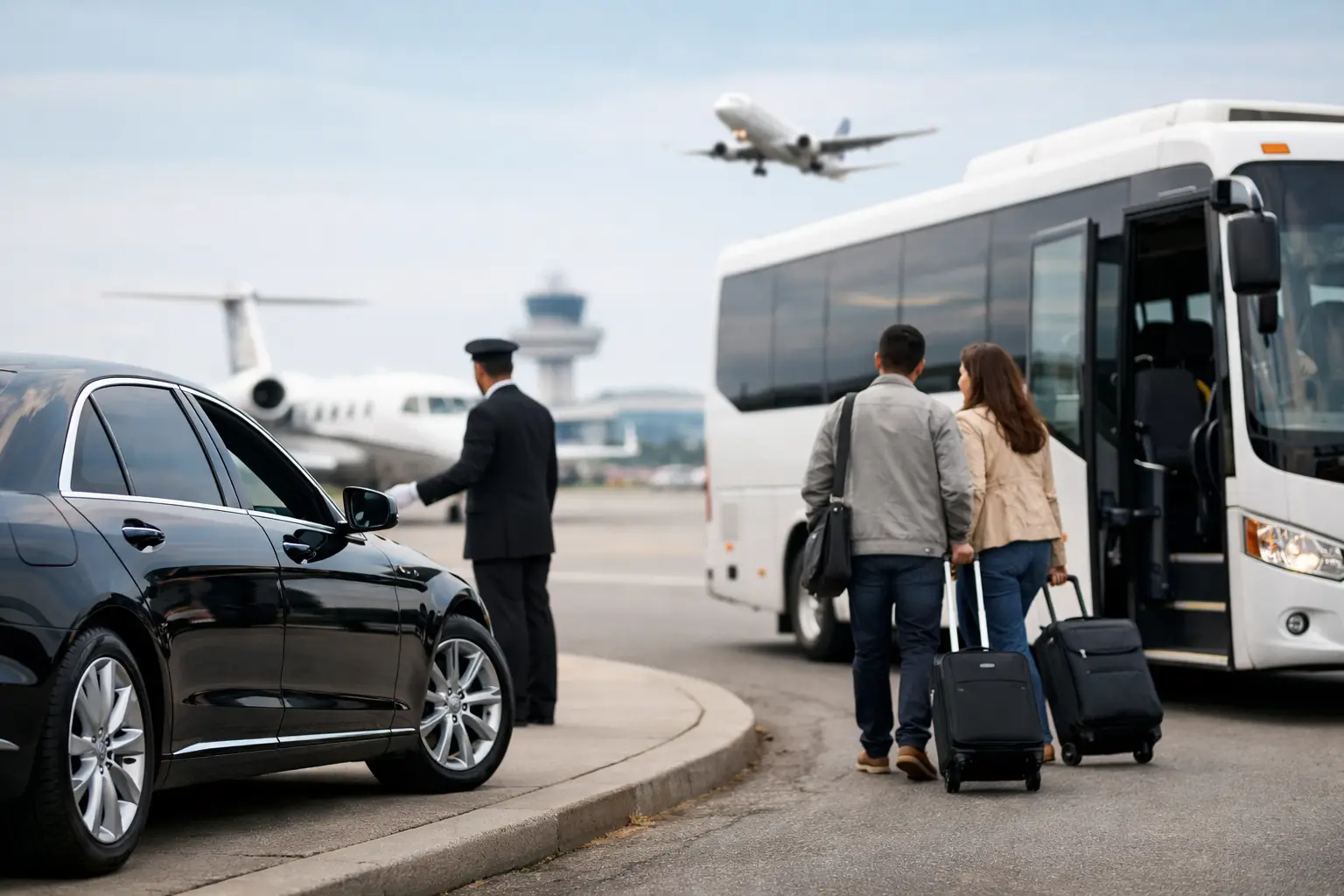 Limo Service vs Shuttle for Airport Travel